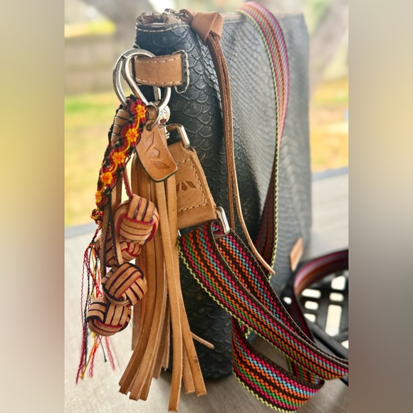 Consuela Downtown Rattler Snake Crossbody Bag Woven Strap + Charm NWOT - Picture 5 of 16